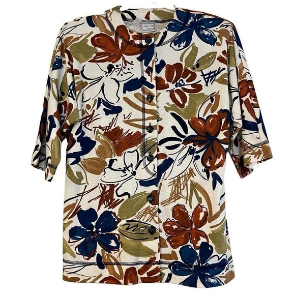 Applause III By Marge Kane Floral Blouse - Picture 2 of 10